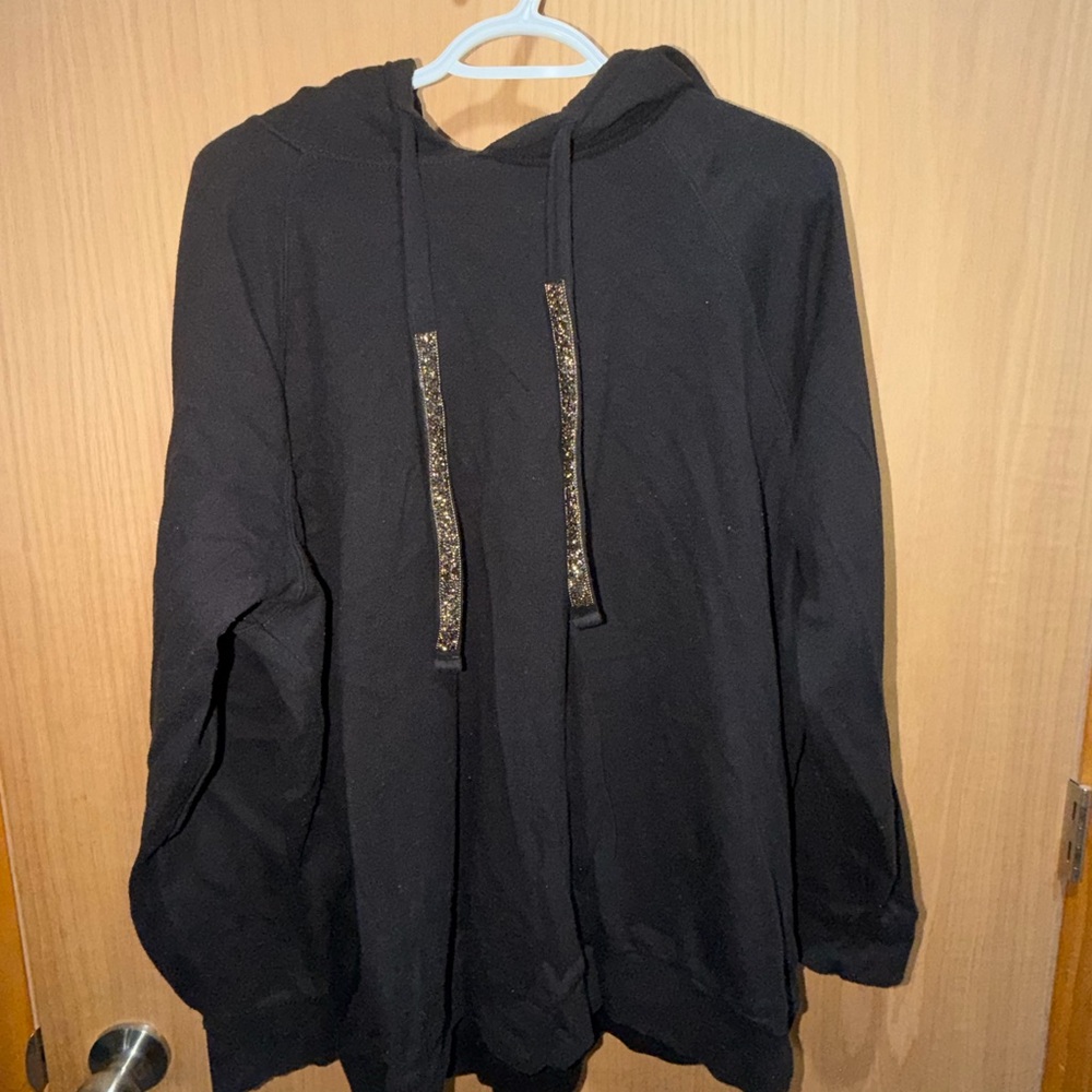 Torrid Fleece Embellished Drawstring Hoodie